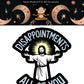 Mellow Monkey sarcastic vinyl sticker featuring a figure with arms outstretched and the text Disappointments All Of You