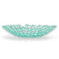Mellow Monkey handmade sea foam green fused glass coral bowl with an organic reef-inspired design.