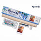 Mellow Monkey Sea Foam paint by numbers kit for adults, 16"x20", includes numbered canvas, acrylic paints, and brushes.