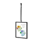 Mellow Monkey Sharon Nowlan suncatcher featuring a pebble art paw print design with the text Paw Prints On My Heart