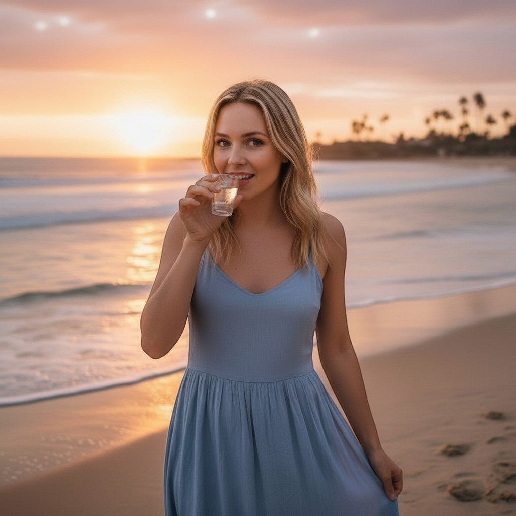 Mellow Monkey Maid of Honor & Best Man shot glass set, classic glass with gold lettering, 2oz capacity.