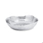 Mellow Monkey SOHO Osaka Large Bowl in silver, made of aluminum alloy. Features a hammered texture and organic, wavy rim. Ideal for salads or as a centerpiece.