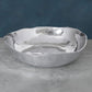 Mellow Monkey SOHO Osaka Large Bowl in silver, made of aluminum alloy. Features a hammered, organic shape perfect for salads or as a centerpiece.
