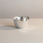 Mellow Monkey SOHO Osaka small silver metal bowl with wavy rim, 5-inch, perfect for snacks or dips.