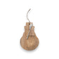 Mellow Monkey snowman-shaped mango wood serving board with a matching metal canape knife tied with rustic jute twine.