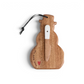Mellow Monkey snowman-shaped wooden serve board with a small white spreader knife and snow much fun text engraving.