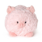 Mellow Monkey Snuggle Puff large round pink piggy plush toy made from super soft polyester for cozy cuddling.
