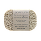 Mellow Monkey Soap Lift soap saver in beige bioplastic with a paper wrap for draining bar soap in the shower