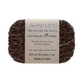Mellow Monkey Soap Lift soap saver in dark brown, a self-draining bioplastic pad for bar soap longevity.