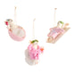Mellow Monkey Spa Day Mice ornaments featuring three handcrafted wool and polyester mice in relaxing spa poses.