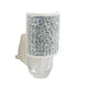 Mellow Monkey Sparkle WallScents fragrance warmer featuring a white base covered in shimmering silver rhinestones.