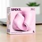 Mellow Monkey Speks Blur focus putty in petal pink, a soft and stretchable sensory stress relief toy in packaging.