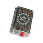 Mellow Monkey black spell book hair claw clip with white pentagram and red bookmark detail