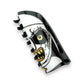 Mellow Monkey Halloween spooky nun character PVC hair claw clip in black and white