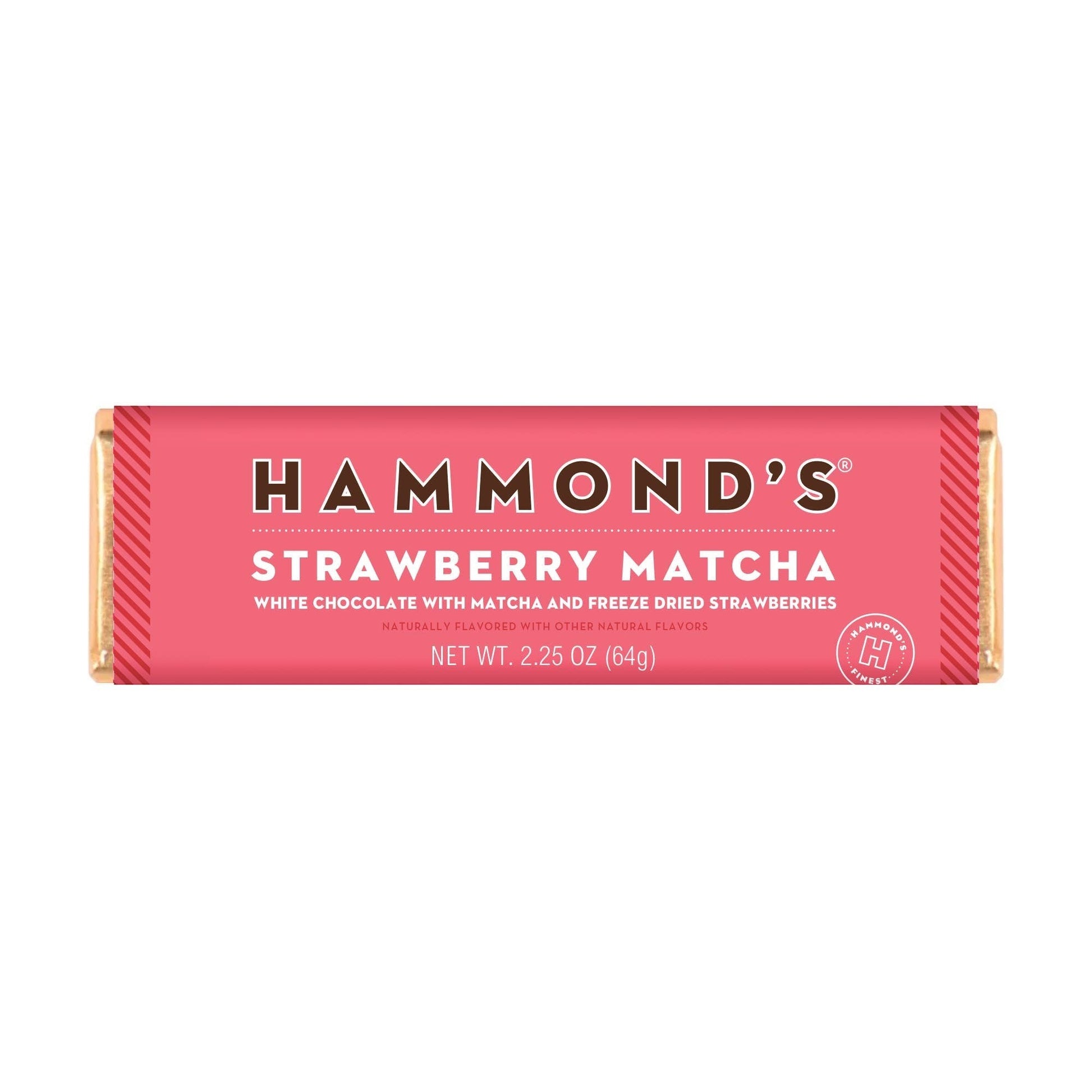 Mellow Monkey Strawberry Matcha white chocolate bar with matcha and freeze-dried strawberries, 2.25 oz.