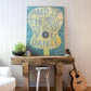 Mellow Monkey Sugarboo wall art featuring a yellow guitar design with the quote And if the music is good you dance