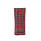 Mellow Monkey red tartan plaid triangular weighted eyeglass holder made of sand-infused polyester