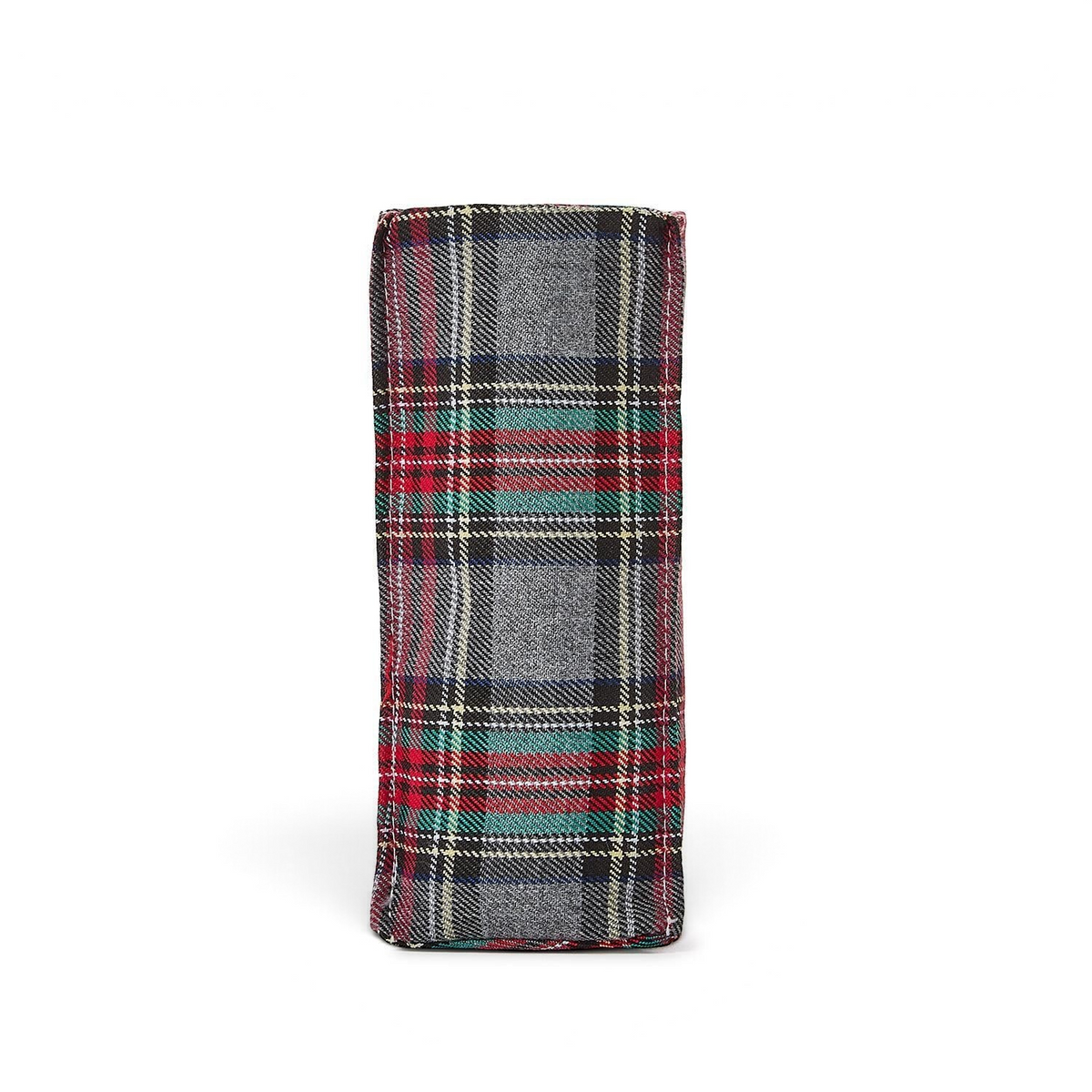 Mellow Monkey tartan plaid triangular weighted eyeglass holder made of sand-infused polyester