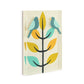 Mellow Monkey Together Tile Acrylic Wall Art, 5x7 inches, featuring two blue birds perched on a stylized tree with teal and yellow leaves.