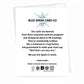 Mellow Monkey Trampoline funny greeting card with humorous text for siblings on white cardstock