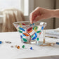 Mellow Monkey Tree of Life 5-inch hand-painted Venetian glass bowl with colorful leaves. Ideal for jewelry or gelato.