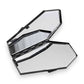 Mellow Monkey Vampira coffin-shaped compact mirror with dual reflective surfaces for gothic makeup touch-ups.