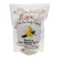Mellow Monkey 6-ounce bag of classic white vanilla salt water taffy individually wrapped in wax paper