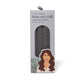 Mellow Monkey How We Roll velvet hair rollers in grey, 4 bendable rollers for heatless waves and curls.