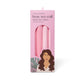 Mellow Monkey How We Roll jumbo pink velvet hair rollers for heatless waves. 4 bendable rollers.