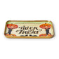 Mellow Monkey vintage-style Halloween metal tidbit tray featuring black cats, jack-o-lanterns, and Trick or Treat text
