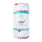Mellow Monkey Virginia baby swaddle blanket in soft muslin bamboo and organic cotton with state map print.
