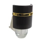 Mellow Monkey Walnut WallScents fragrance warmer featuring a dark wood finish, gold band, and clear oil reservoir.