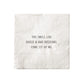 Mellow Monkey white cocktail napkin featuring the quote You smell like booze and bad decisions. Come sit by me.