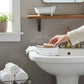 Mellow Monkey white iron bathtub soap dish with black trim and claw feet. Perfect for kitchens or bathrooms.