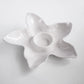 Mellow Monkey VIDA Ocean Starfish Chip and Dip in white ceramic, 16 inches, perfect for casual entertaining indoors or out.