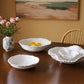 Mellow Monkey VIDA Alegria Mini Wavy Bowl in white, made of luxury melamine with a beaded rim. Perfect for dips and snacks.