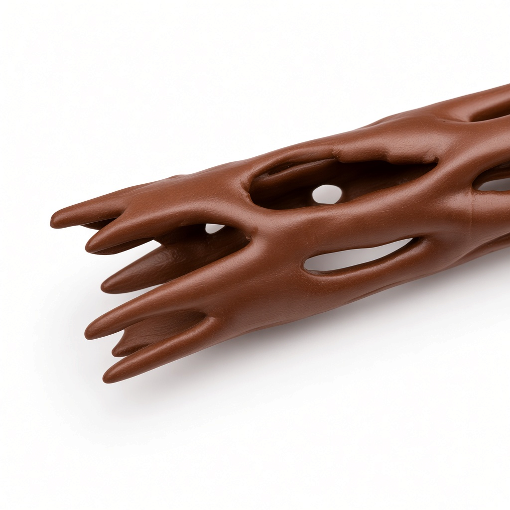 Mellow Monkey brown 3D-printed PLA Willow novelty figure with organic hollow branch design on a white background