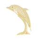 Mellow Monkey 3D wooden dolphin puzzle, made from light-colored plywood with grooved edges.