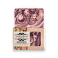 Mellow Monkey Woods handmade vegan bar soap with marbled brown and pink swirls. 4oz.