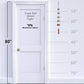 Mellow Monkey Woodstock Temple Bells Quintet in copper hanging against a white door with a height measurement scale