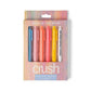 Mellow Monkey Worth The Hype quote pen set featuring six colorful click ballpoint pens with uplifting messages.