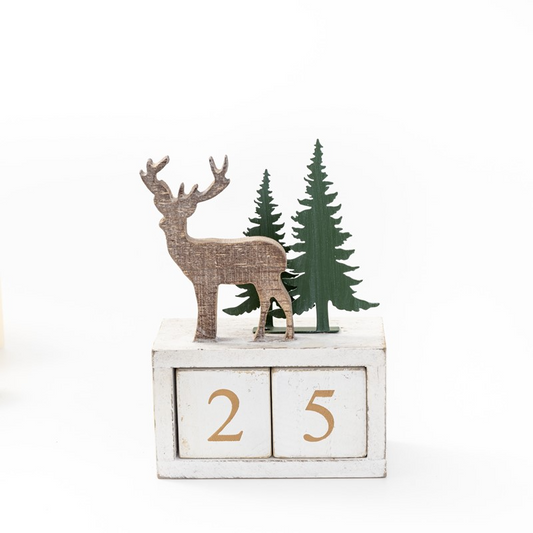 Winter Wood Countdown Calendar - 6.75" - Mellow Monkey