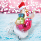 Ms. Chicken With Gifts - December Diamonds Holiday Ornament - Mellow Monkey