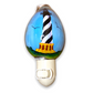 Cape Hatteras Lighthouse - Cowrie Shell Painted Night Light - Mellow Monkey