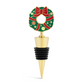 Holiday Wreath - Metal Bottle Stopper - Mellow Monkey