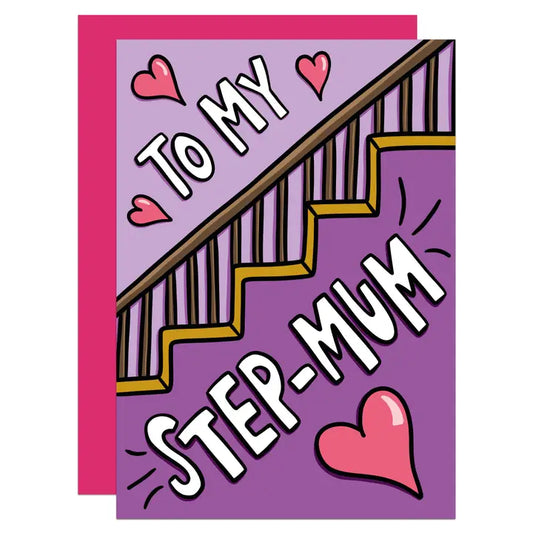 To My Step-Mum - Mother's Day Greeting Card - Mellow Monkey