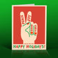 Peace, Joy, Good Vibes, Happy Holidays - Holiday Greeting Card - Mellow Monkey