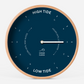 Navy Blue Wood Tide Clock - Mellow Monkey