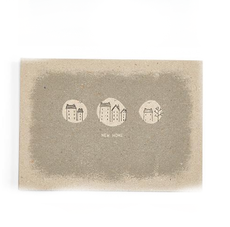 New Home - Recycled Paper Card - Mellow Monkey