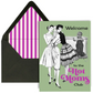 Welcome To The Hot Moms Club - New Mom - Greeting Card - Mellow Monkey